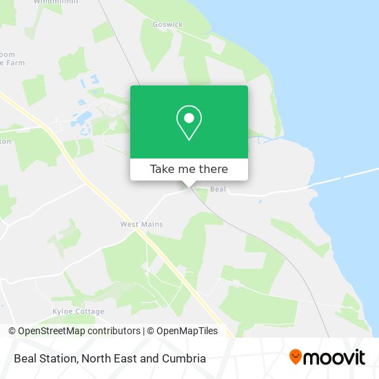 Beal Station map