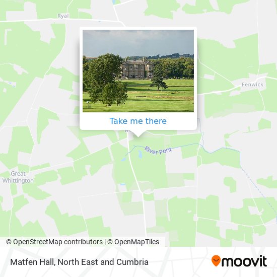 Matfen Hall map