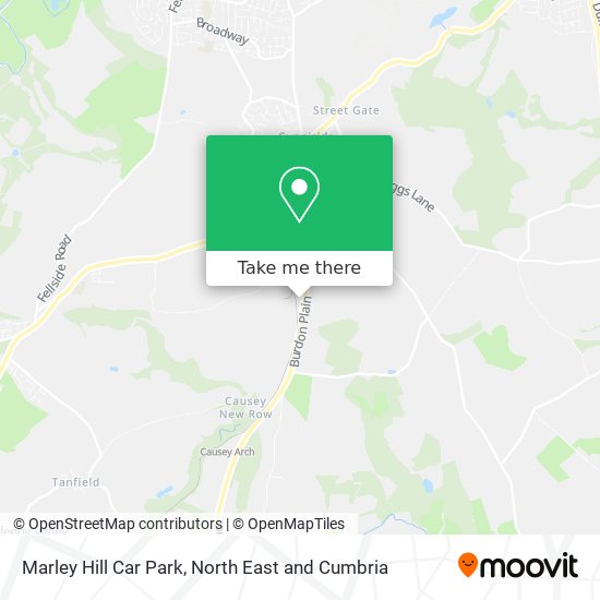 Marley Hill Car Park map