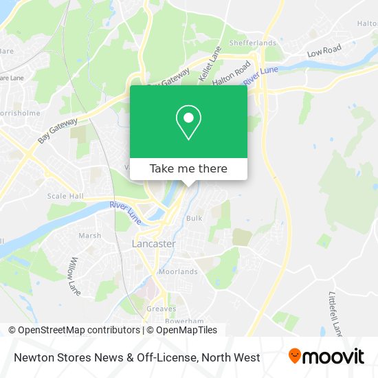 Newton Stores News & Off-License map