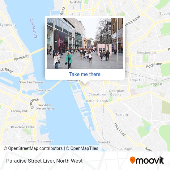 Paradise Street Liver map