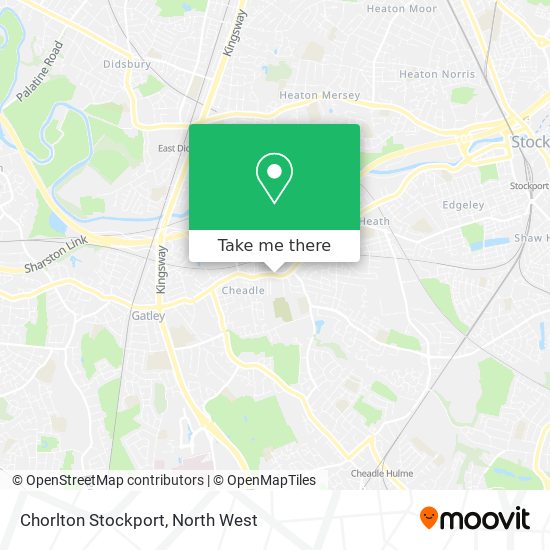 Chorlton Stockport map