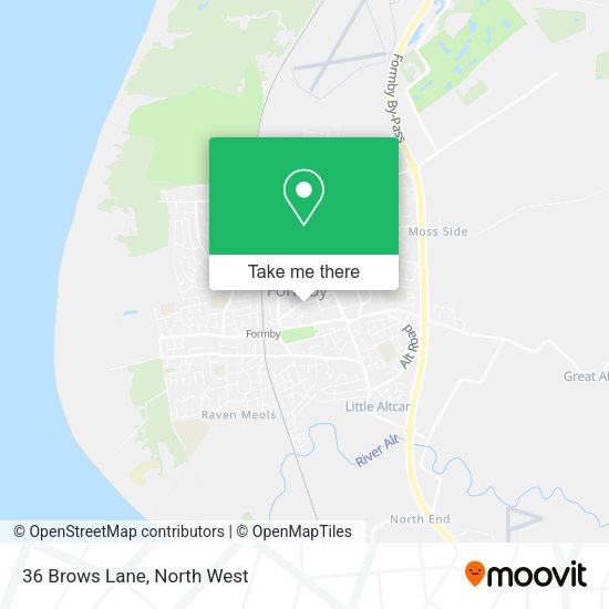 36 Brows Lane map