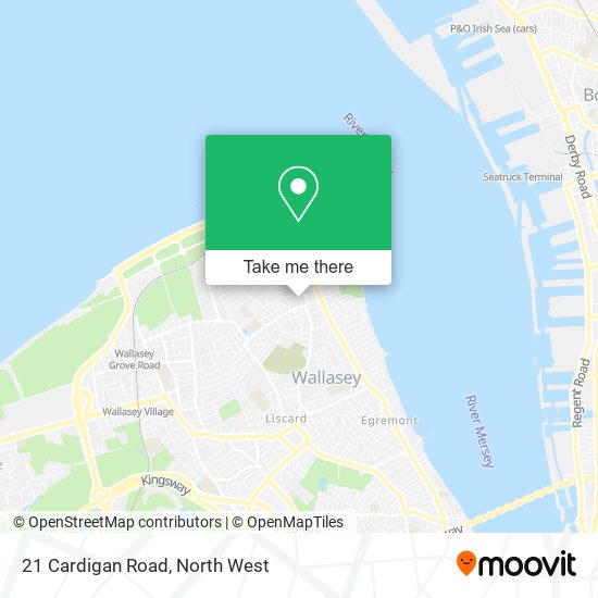 21 Cardigan Road map