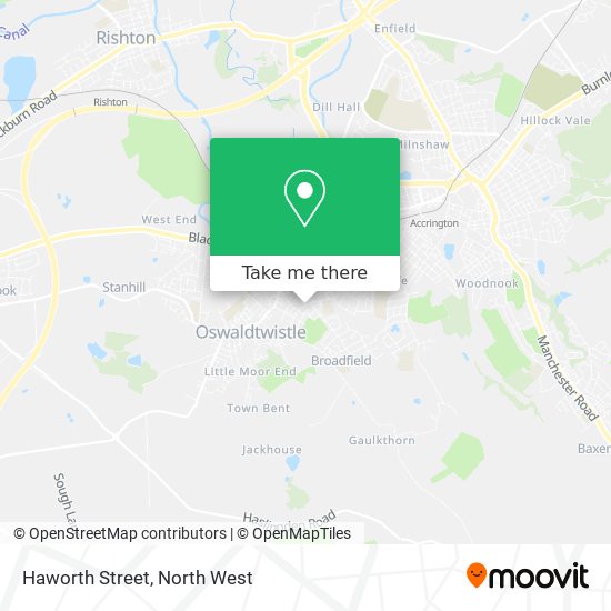 Haworth Street map