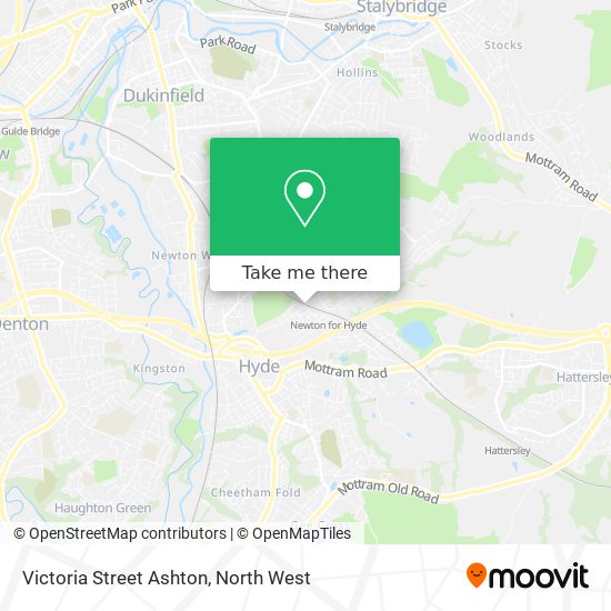 Victoria Street Ashton map