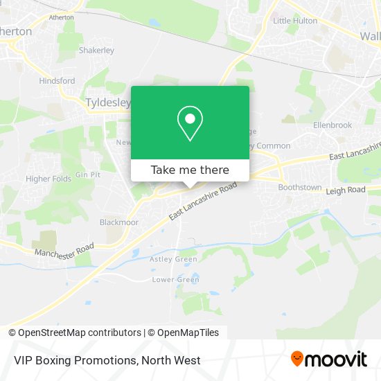 VIP Boxing Promotions map