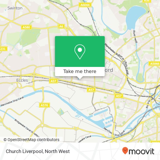 Church Liverpool, Salford Salford map