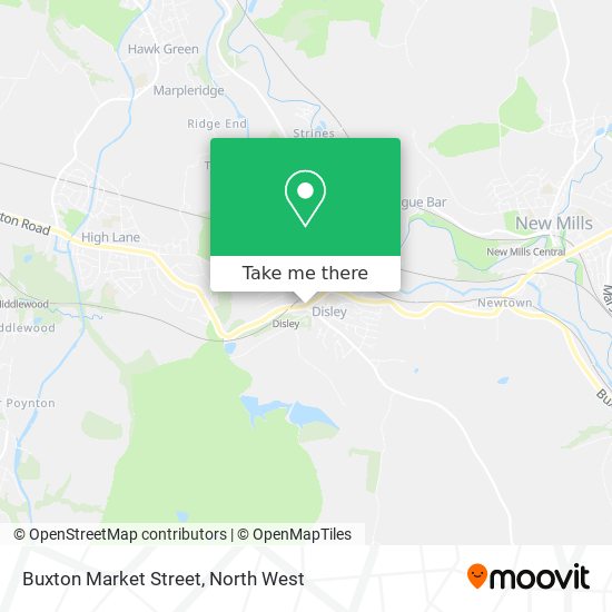 Buxton Market Street map