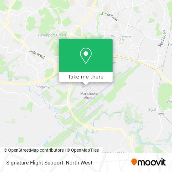 Signature Flight Support map