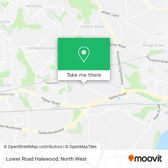 Lower Road Halewood map