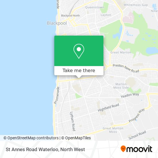 St Annes Road Waterloo map