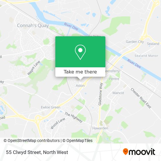 55 Clwyd Street map