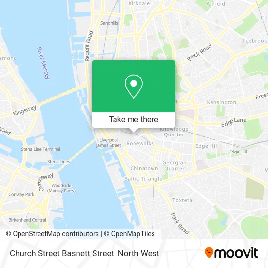 Church Street Basnett Street map