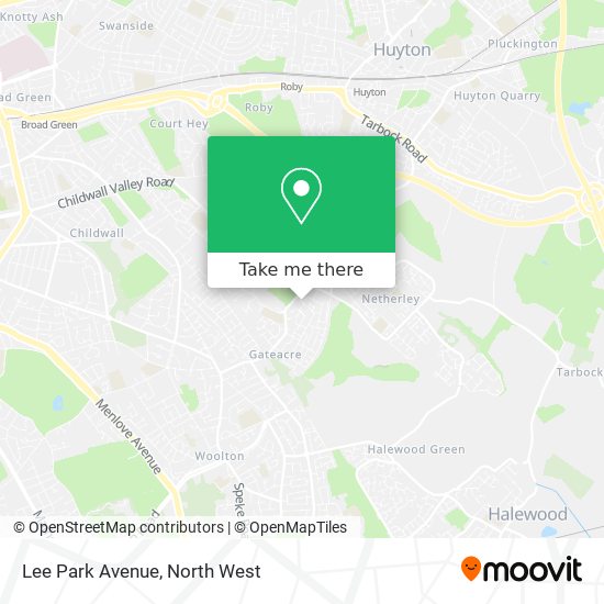 Lee Park Avenue map