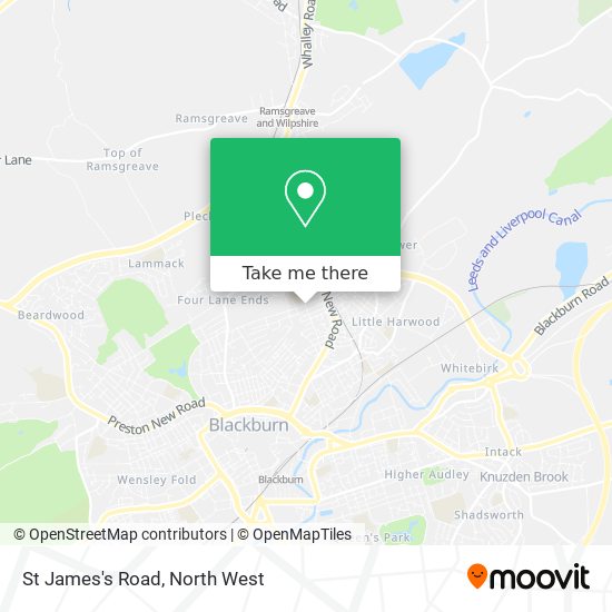 St James's Road map
