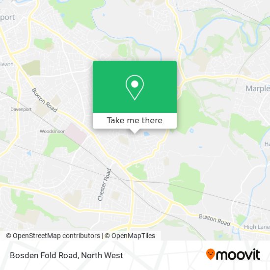 Bosden Fold Road map