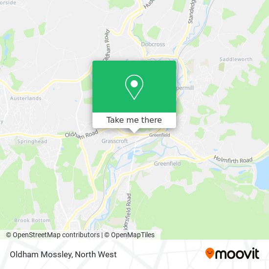 Oldham Mossley map