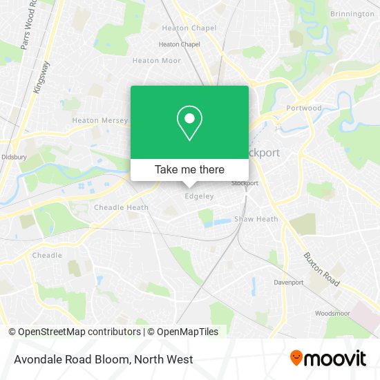 Avondale Road Bloom map