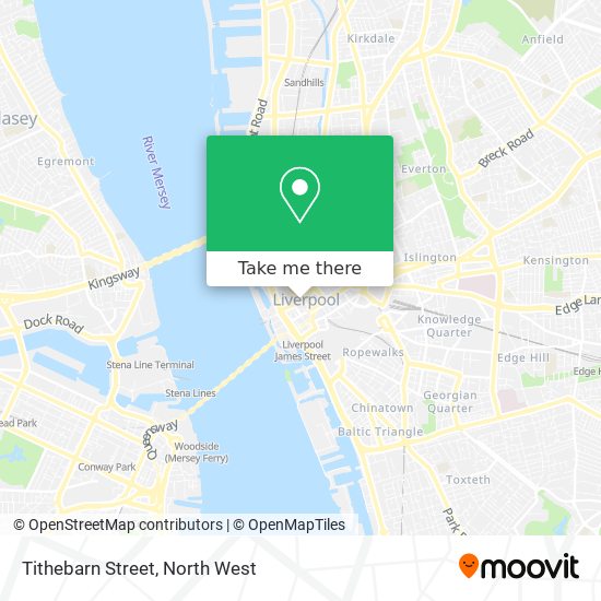 Tithebarn Street map
