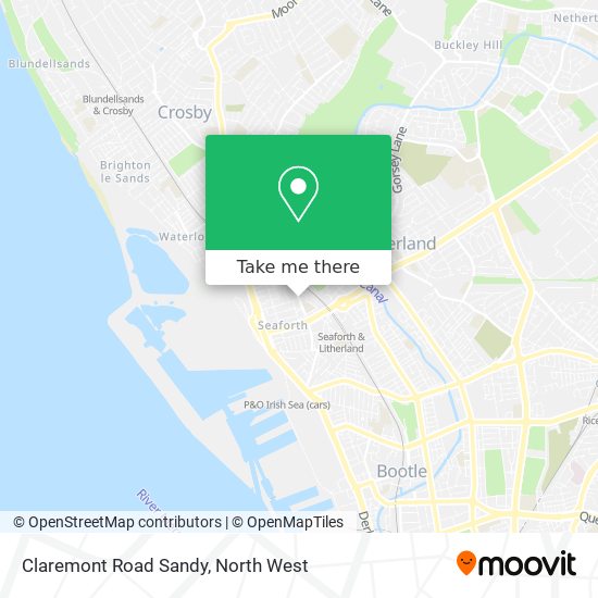 Claremont Road Sandy map