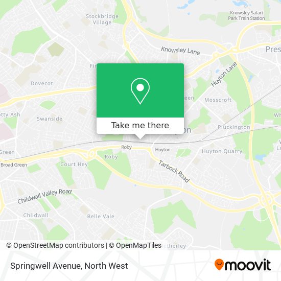 Springwell Avenue map