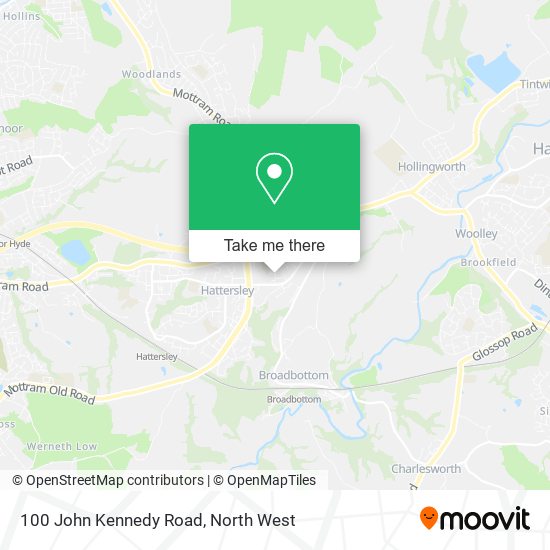 100 John Kennedy Road map