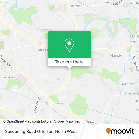 Sanderling Road Offerton map