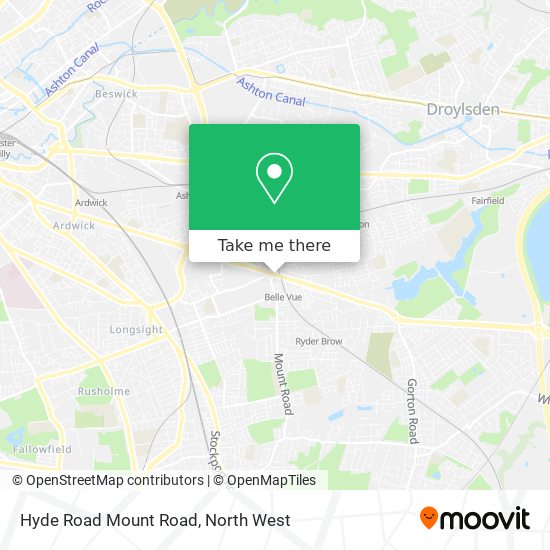 Hyde Road Mount Road map