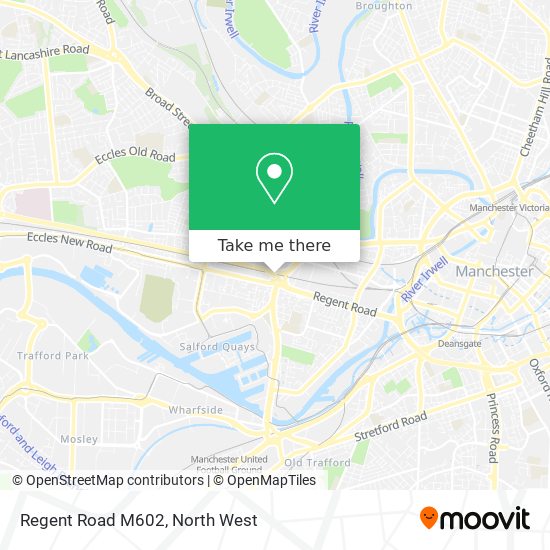 Regent Road M602 map