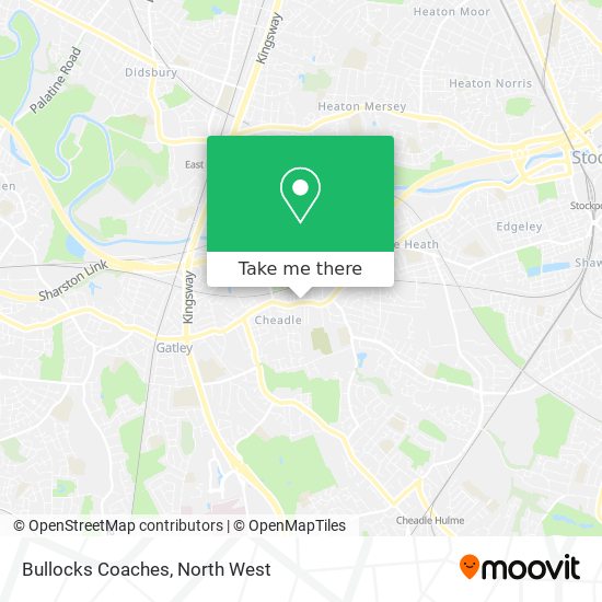 Bullocks Coaches map