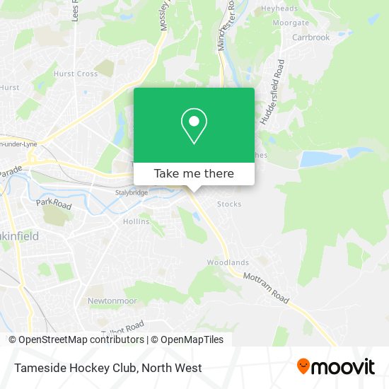 Tameside Hockey Club map