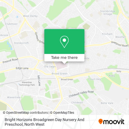 Bright Horizons Broadgreen Day Nursery And Preschool map