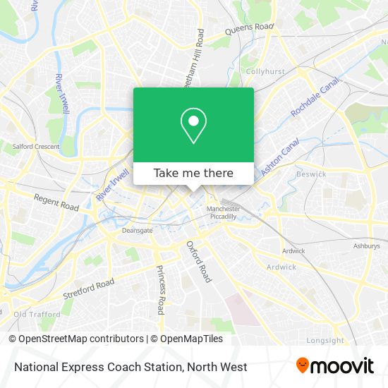 National Express Coach Station map