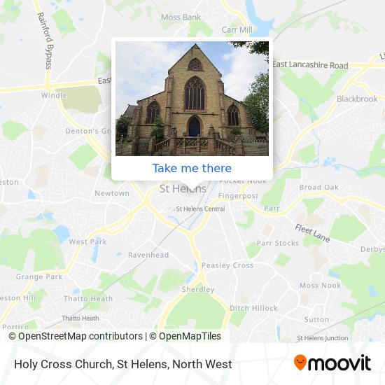 Holy Cross Church, St Helens map