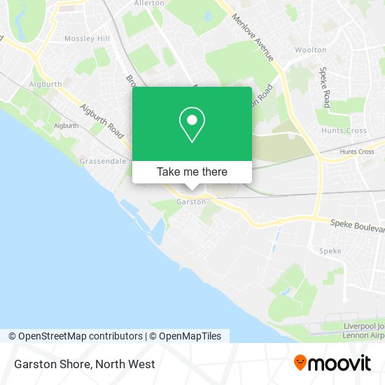 Garston Shore map