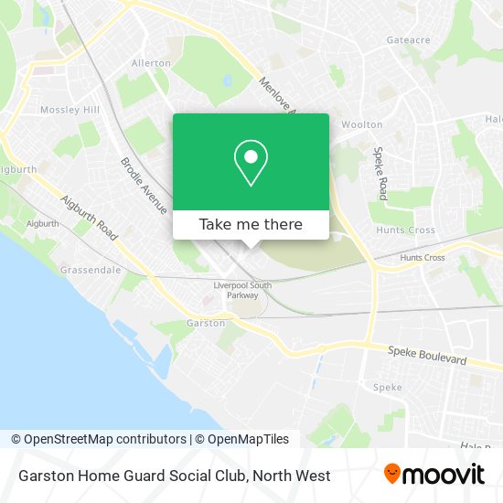 Garston Home Guard Social Club map