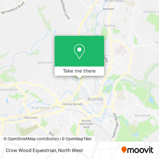 Crow Wood Equestrian map