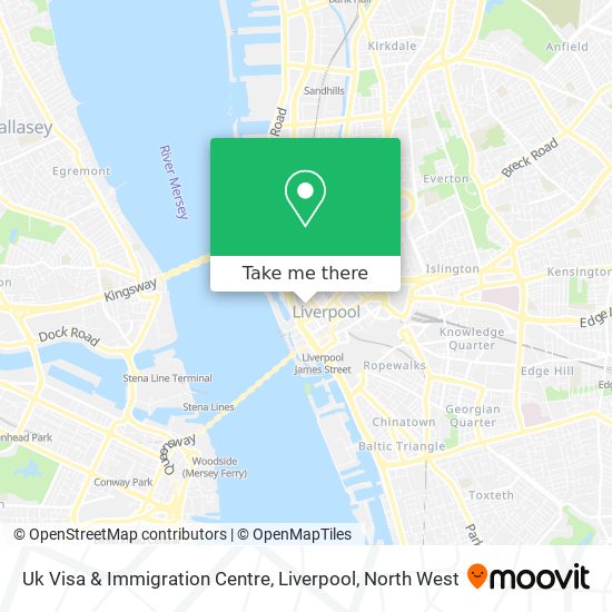 Uk Visa & Immigration Centre, Liverpool map