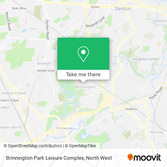 Brinnington Park Leisure Complex map