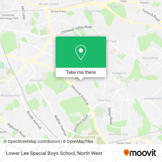 Lower Lee Special Boys School map