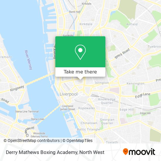Derry Mathews Boxing Academy map