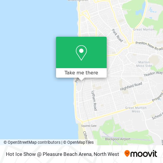 How To Get To Hot Ice Show Pleasure Beach Arena In Blackpool By Bus