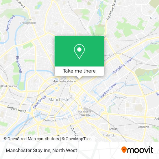 Manchester Stay Inn map