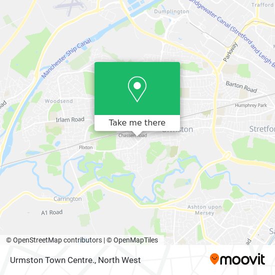 Urmston Town Centre. map