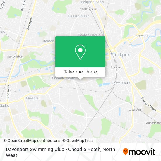 Davenport Swimming Club - Cheadle Heath map