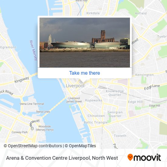 Arena & Convention Centre Liverpool map