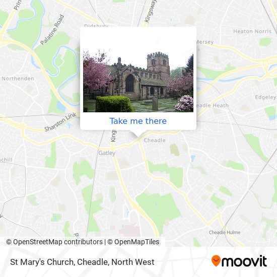 St Mary's Church, Cheadle map