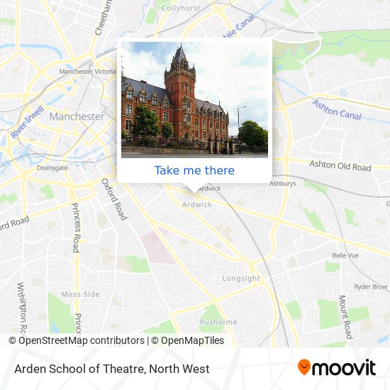 Arden School of Theatre map