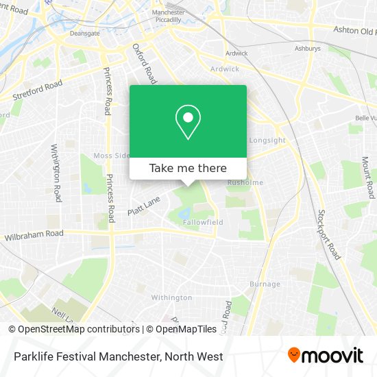 Parklife Festival Manchester map